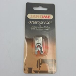 Genuine Janome Overedge Foot 5mm Max Width Zigzag #200132008